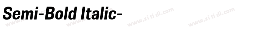Semi-Bold Italic字体转换